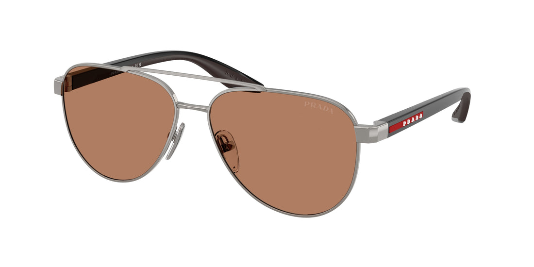 Sonnenbrillen prada linea rossa ps a52s 5av20d gris pilot masculino größe 58mm - Hauptansicht