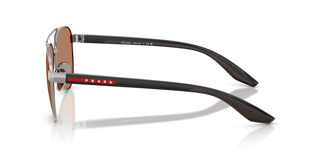 Sonnenbrillen prada linea rossa ps a52s 5av20d gris pilot masculino größe 58mm - Detailansicht