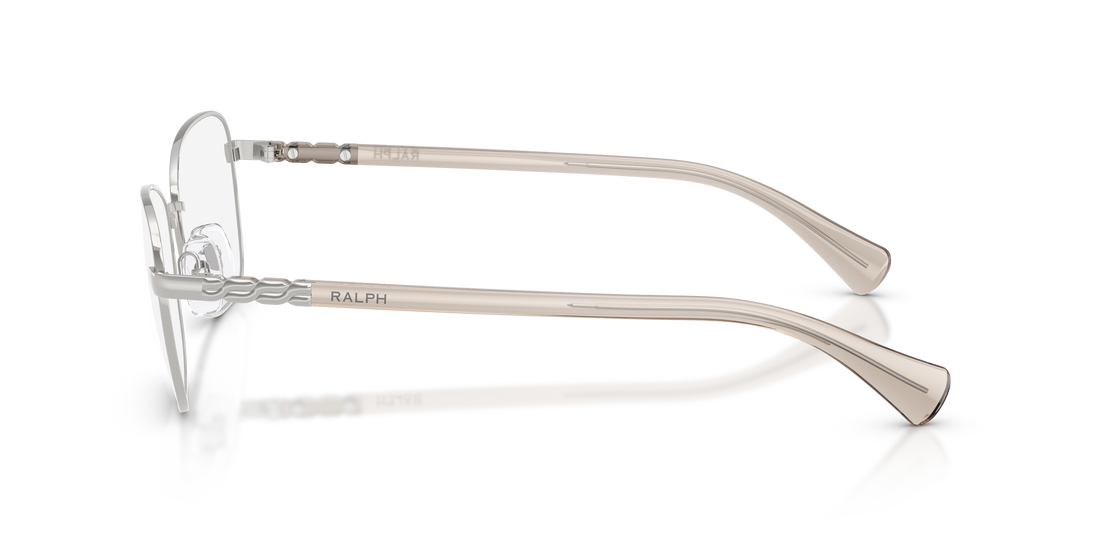 Óculos graduados ralph ra6062 9001 plateado square femenino tamanho 53mm - Vista de detalhe