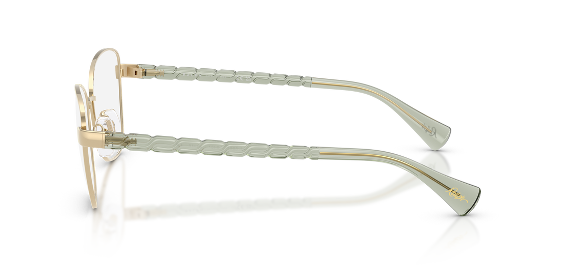 Prescription glasses ralph ra6064 9494 dorado irregular femenino size 53mm - Detailed view