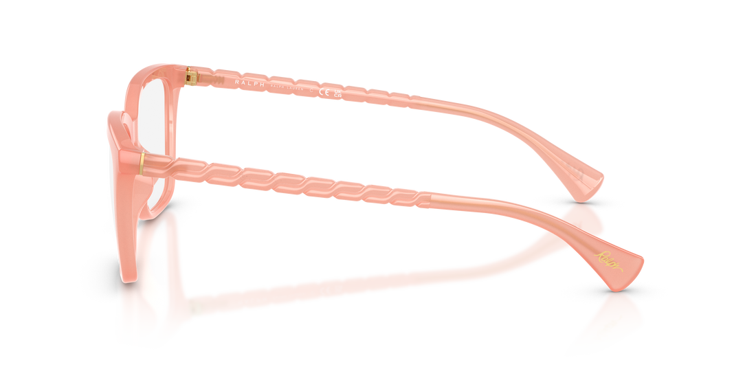 Óculos graduados ralph ra7178u 6237 naranja butterfly femenino tamanho 52mm - Vista de detalhe
