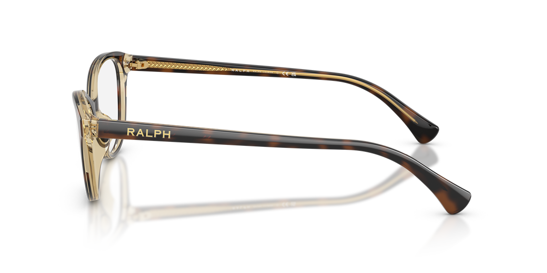 Occhiali da vista ralph ra7186u 6294 havana oval femenino taglia 55mm - Vista dettagliata