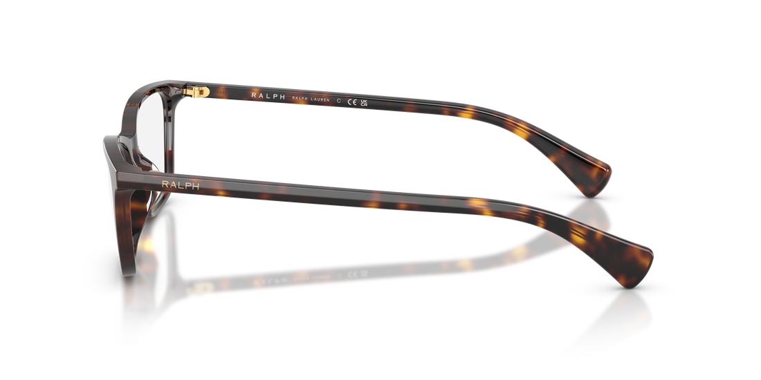 Prescription glasses ralph ra7187u 5003 havana rectangular femenino size 55mm - Detailed view