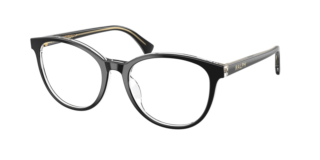 Prescription glasses ralph ra7188u 6297 negro round femenino size 54mm - Main view