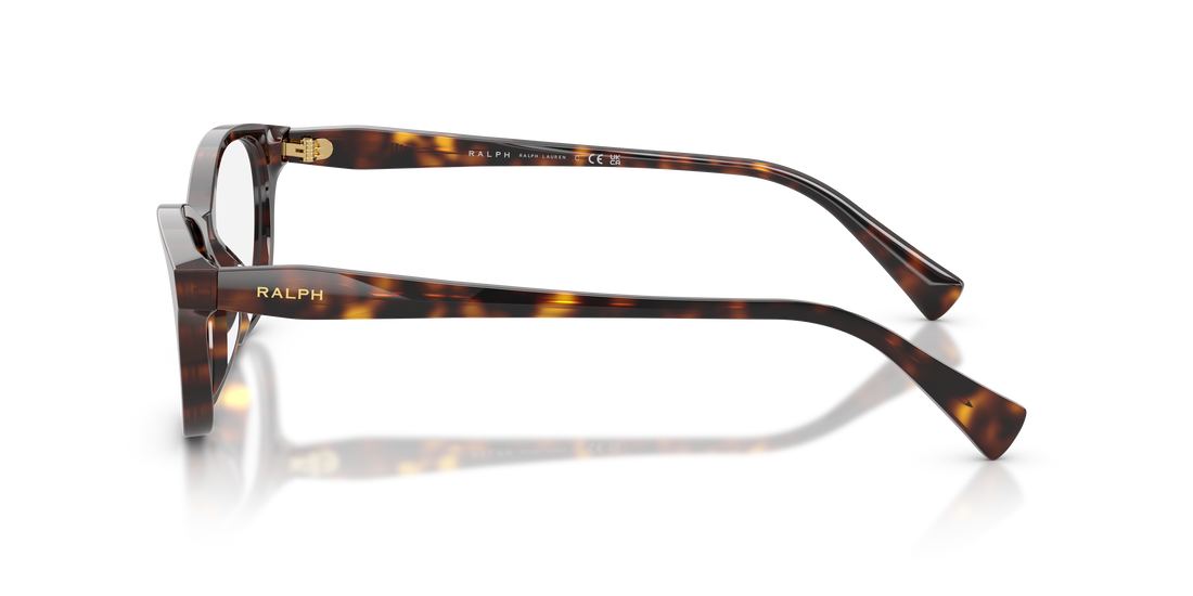 Gafas graduadas ralph ra7197u 5003 marron cat eye femenino talla 53mm - Vista de detalle