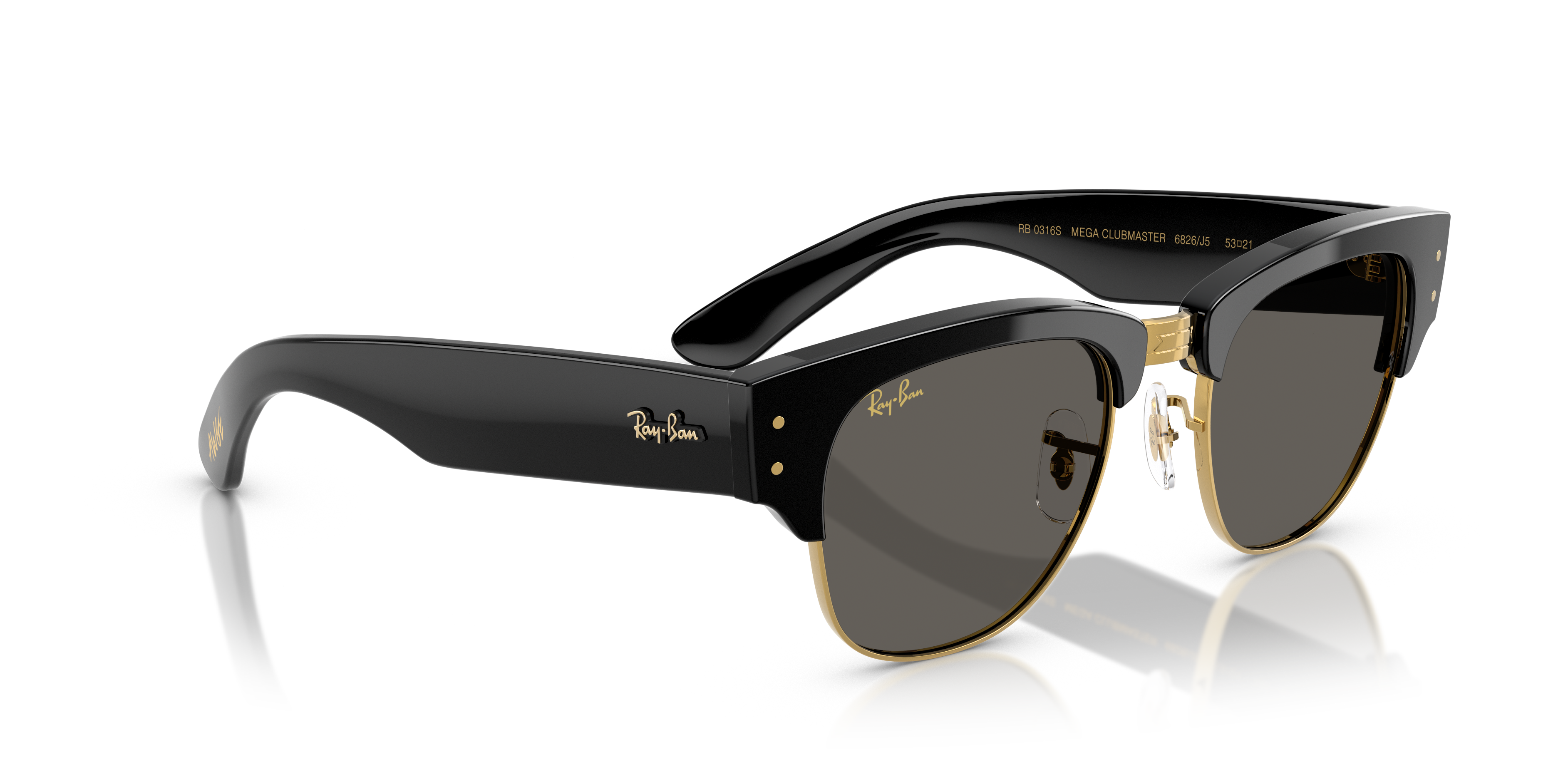 RAY-BAN RB0316S MEGA CLUBMASTER 6826J5 50