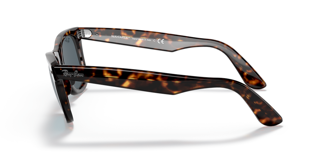 Occhiali da sole ray-ban rb2140 wayfarer 902/r5 l'avana square unisex taglia 50mm - Vista dettagliata