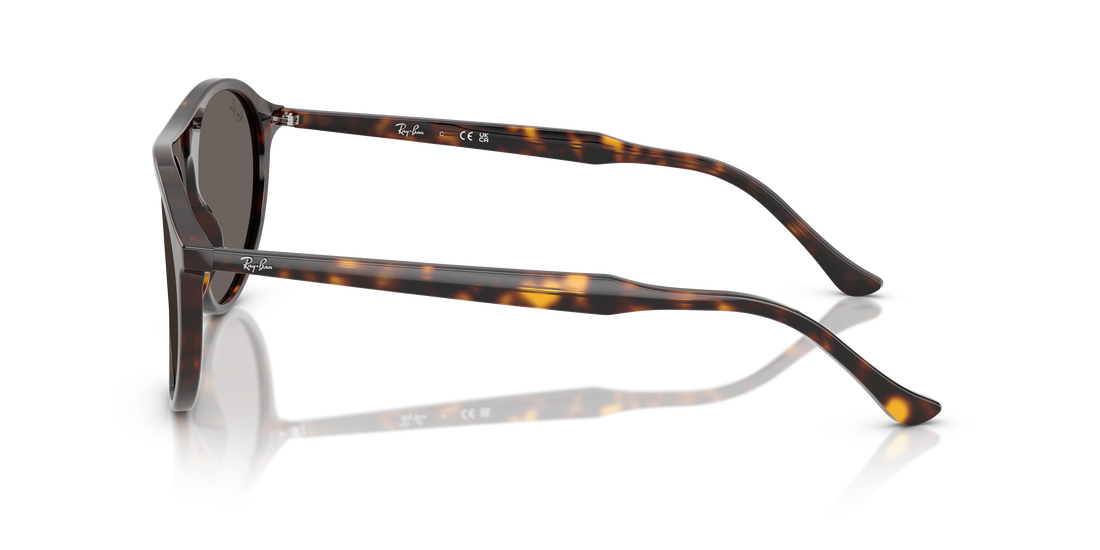 Lunettes de soleil ray-ban rb2215 902/b1 havana square unisex taille 56mm - Vue détaillée