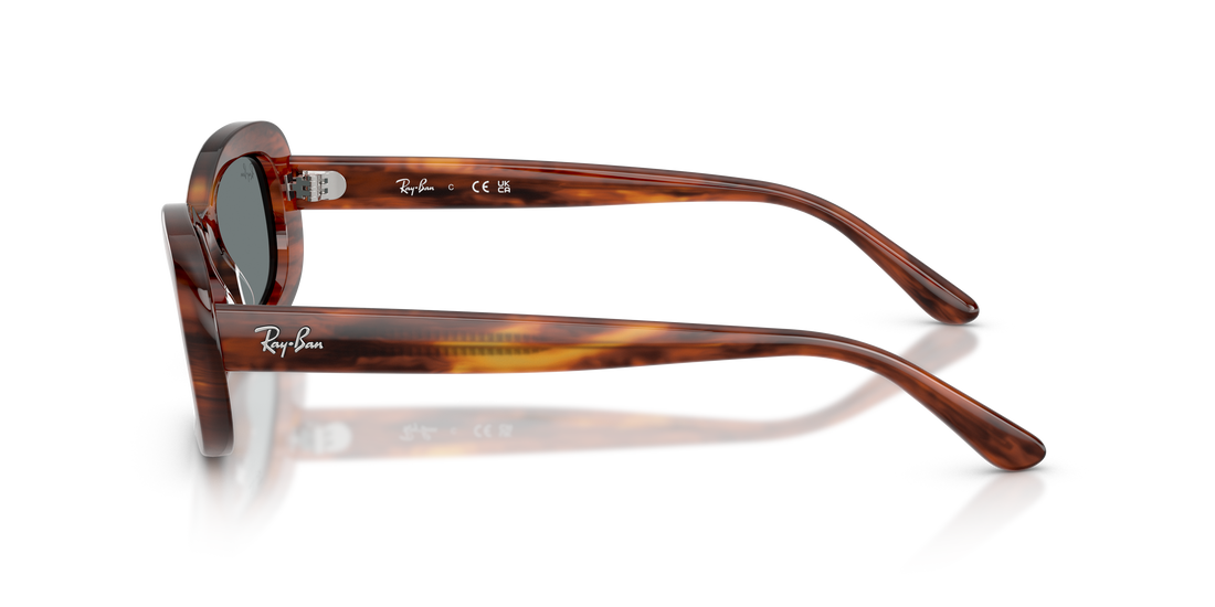 Lunettes de soleil ray-ban rb2221 954/62 marron oval femenino taille 56mm - Vue détaillée