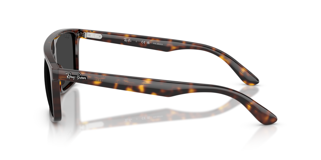 Lunettes de soleil ray-ban rb2222 902/48 havana square unisex taille 57mm - Vue détaillée