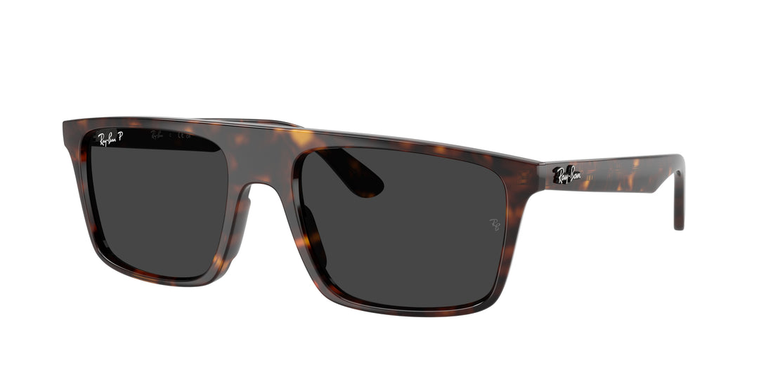Lunettes de soleil ray-ban rb2222 902/48 havana square unisex taille 57mm - Vue principale