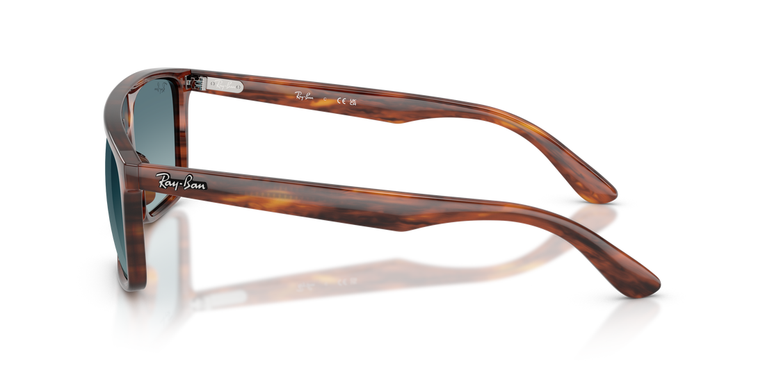 Lunettes de soleil ray-ban rb2222 954/3m marron square unisex taille 55mm - Vue détaillée