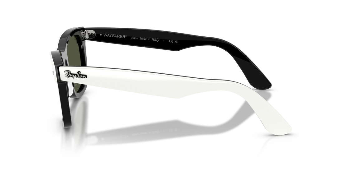 Occhiali da sole ray-ban rb2240 wayfarer 144431 blanco square unisex taglia 50mm - Vista dettagliata