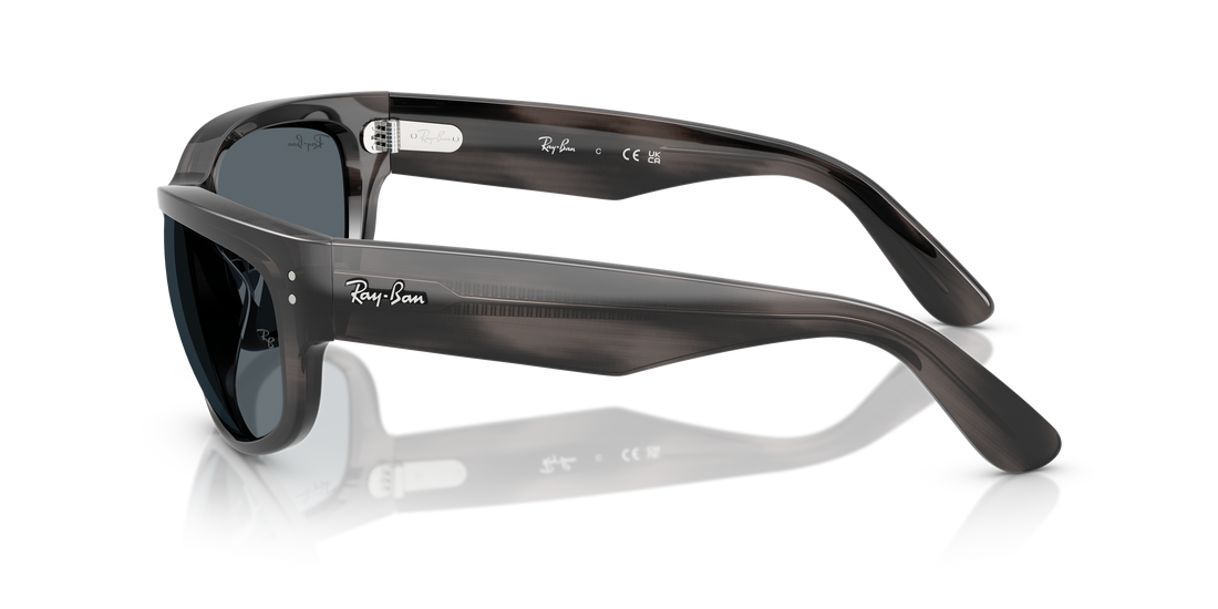 Lunettes de soleil ray-ban rb2289 mega balorama 1404r5 gris pillow unisex taille 63mm - Vue détaillée