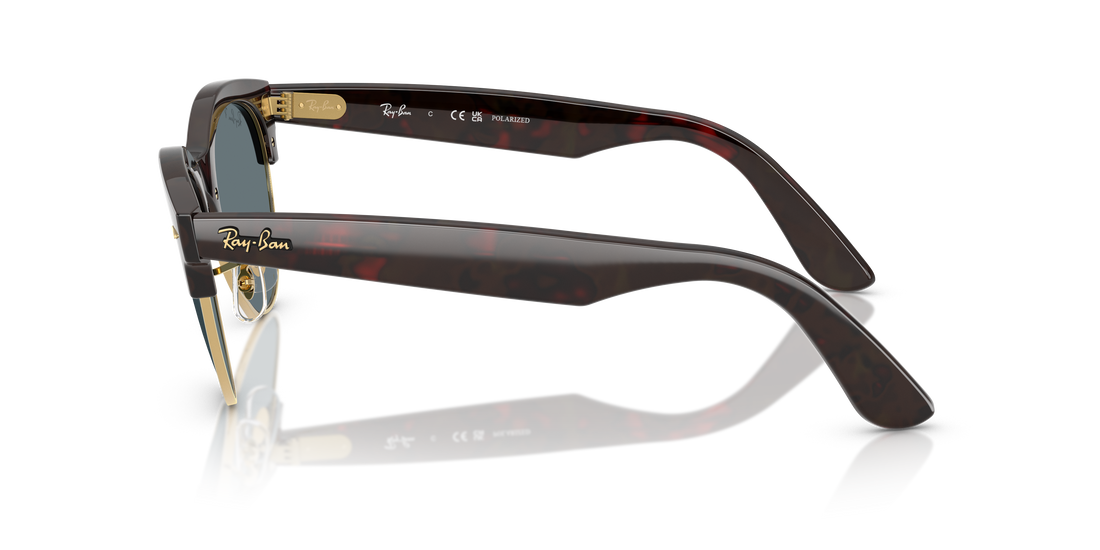 Sunglasses ray-ban rb2341 clubmaster way 990/3r havana square unisex size 54mm - Detailed view