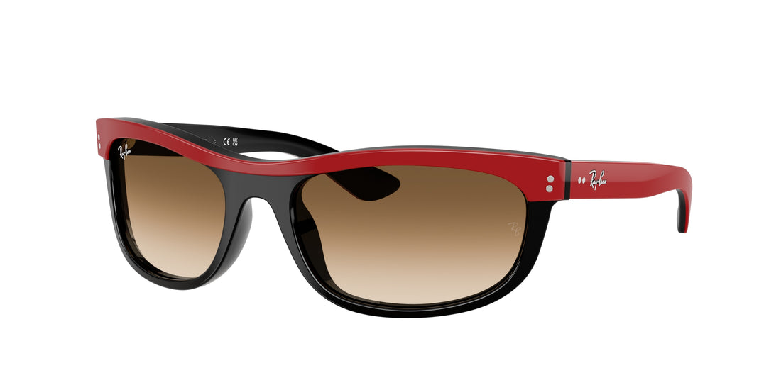 Occhiali da sole ray-ban rb2489 balorama 955/51 rojo rectangular unisex taglia 62mm - Vista principale