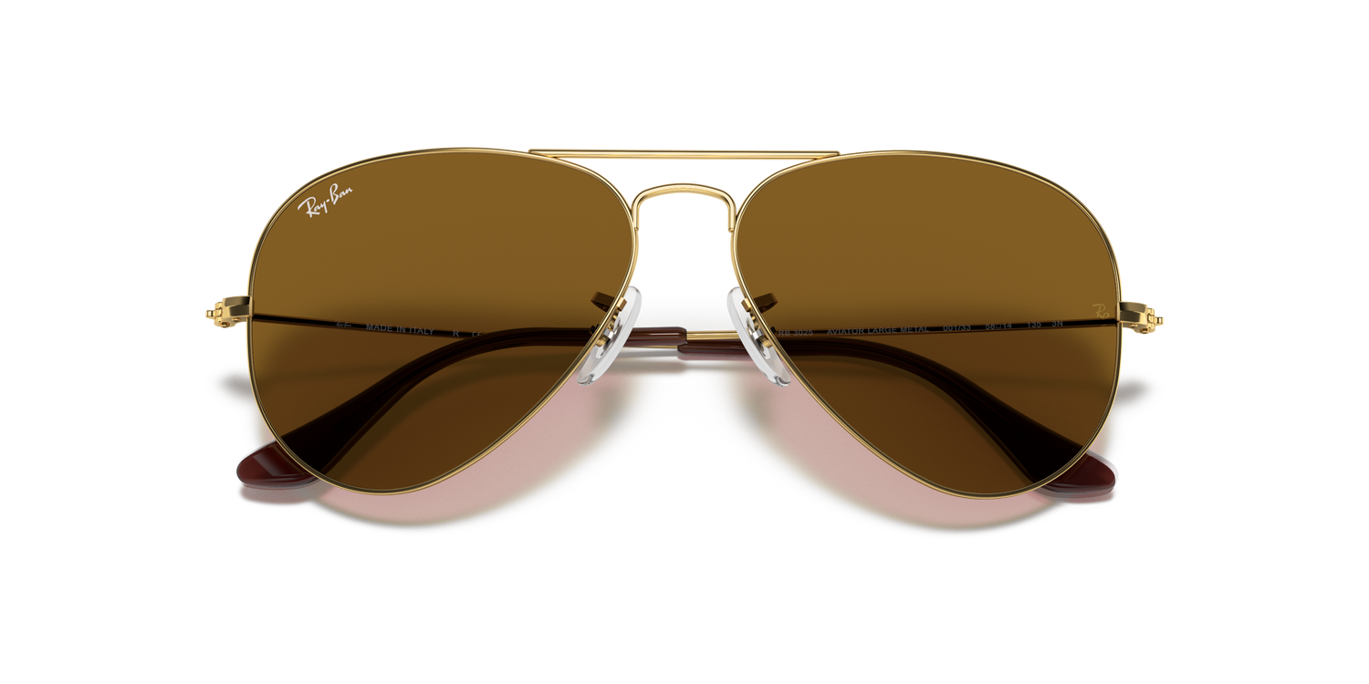 Ray-ban rb3025 aviatore grande metallo 001/33 55