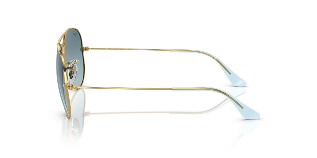 Sunglasses ray-ban rb3025 aviator large metal 001/3m . size 62mm - Detailed view