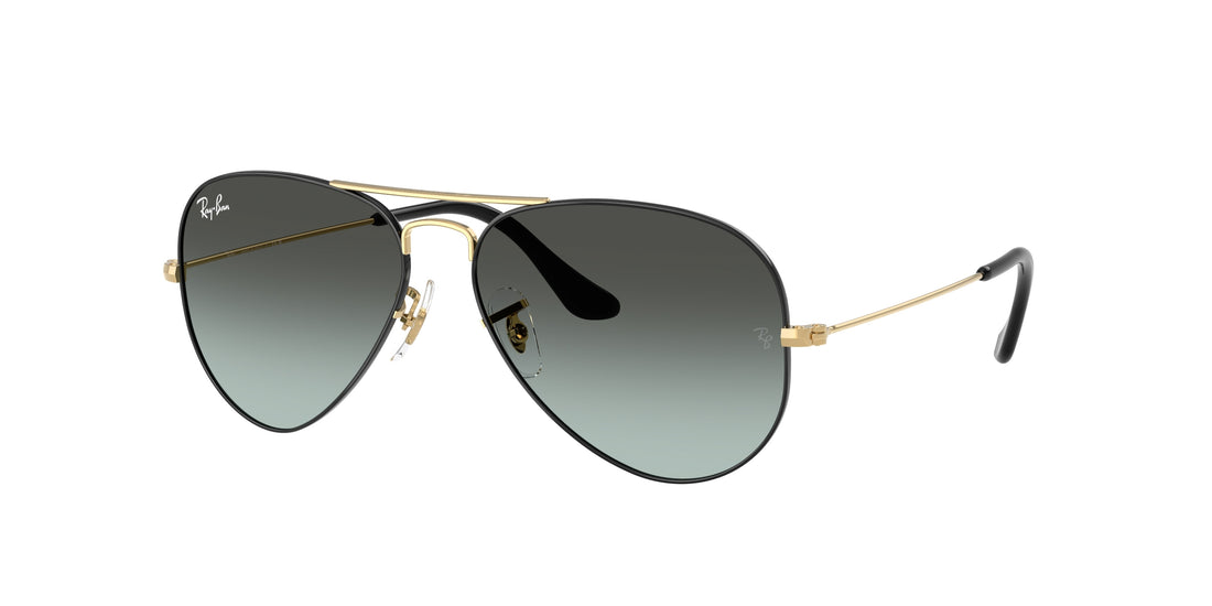 Sunglasses ray-ban rb3025 aviator 9271gk negro pilot unisex size 62mm - Main view