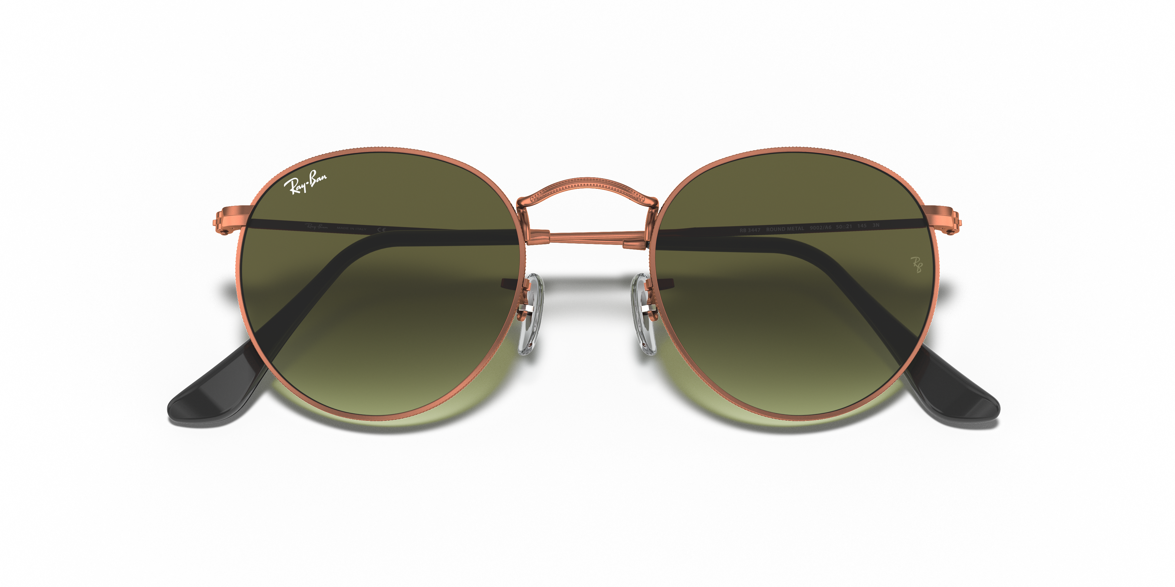 RAY-BAN RB3447 ROUND METAL 9002A6 50
