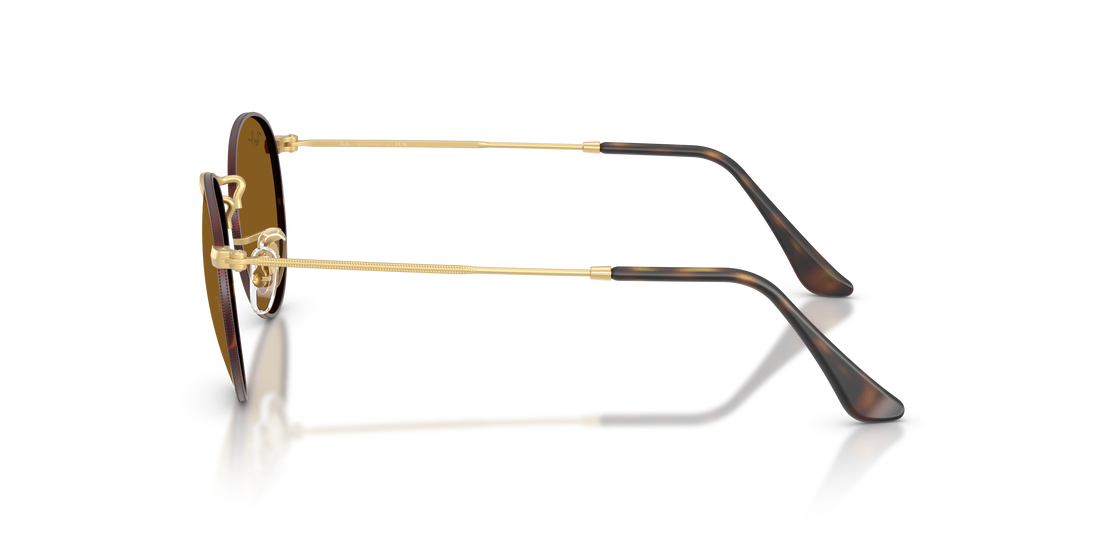 Lunettes de soleil ray-ban rb3447 round metal 927533 havana round masculino taille 53mm - Vue détaillée