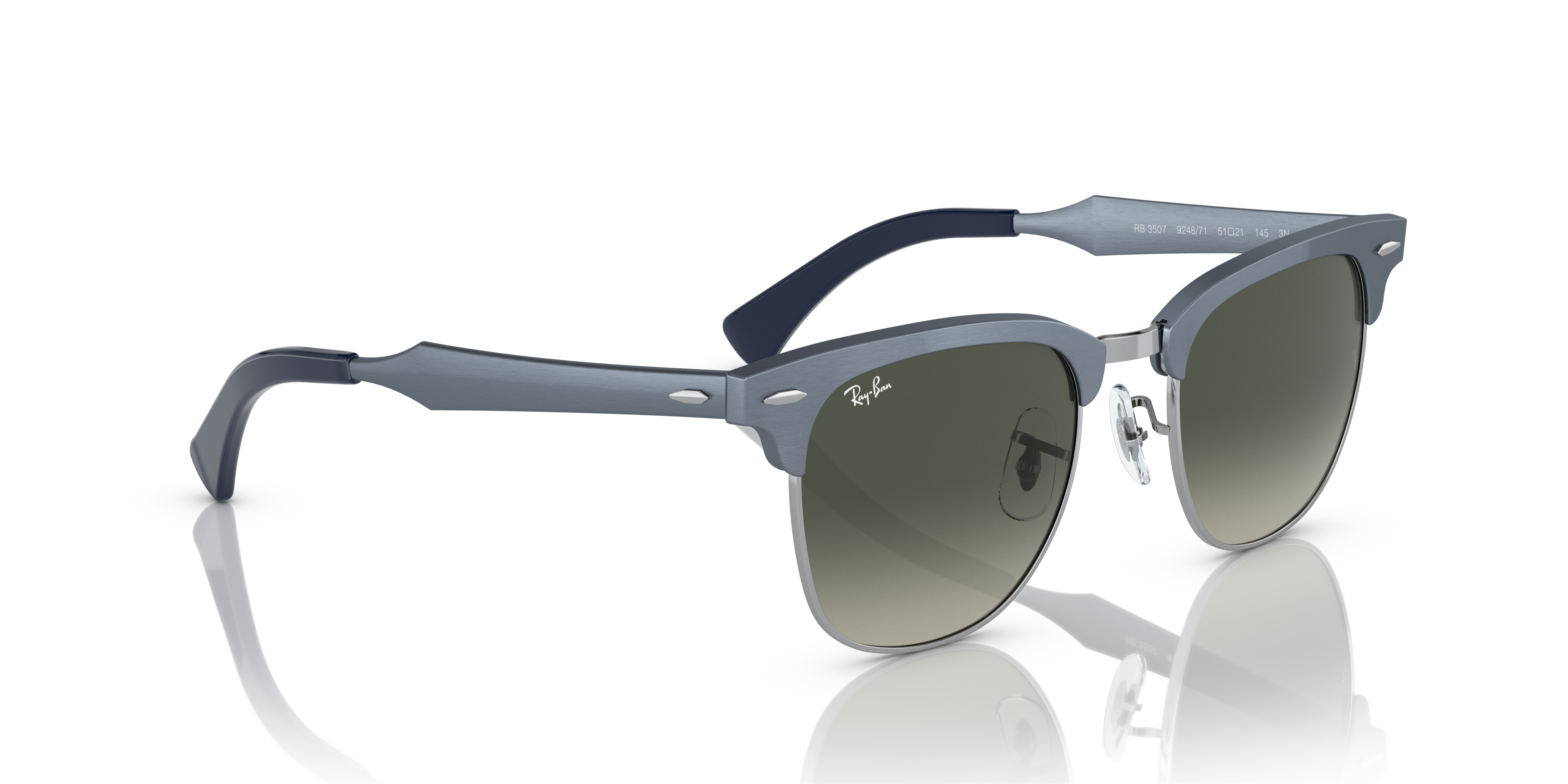 RAY-BAN RB3507 CLUBMASTER ALUMINUM 924871 51