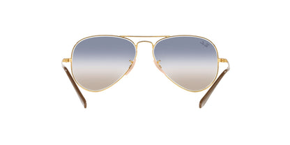 RAY-BAN RB3689 AVIATOR METAL II 001/GD 62