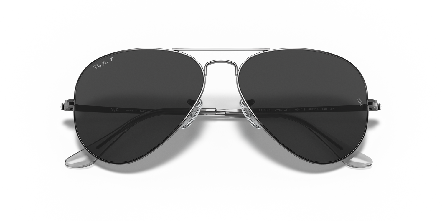 RAY-BAN RB3689 AVIATOR METAL II 004/48 58