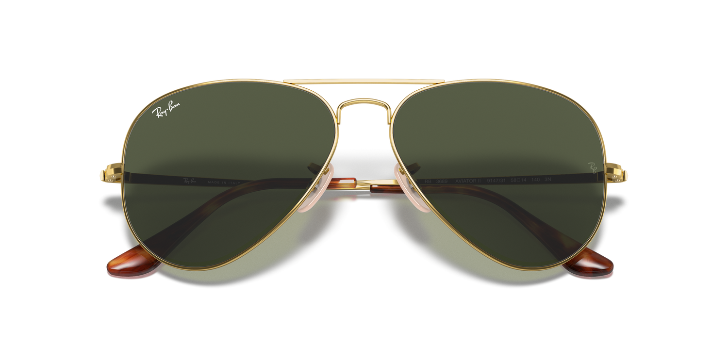 RAY-BAN RB3689 AVIATOR METAL II 914731 62