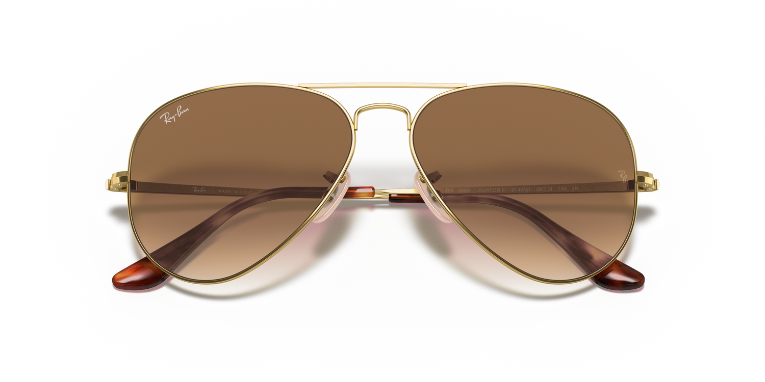 RAY-BAN RB3689 AVIATOR METAL II 914751 62