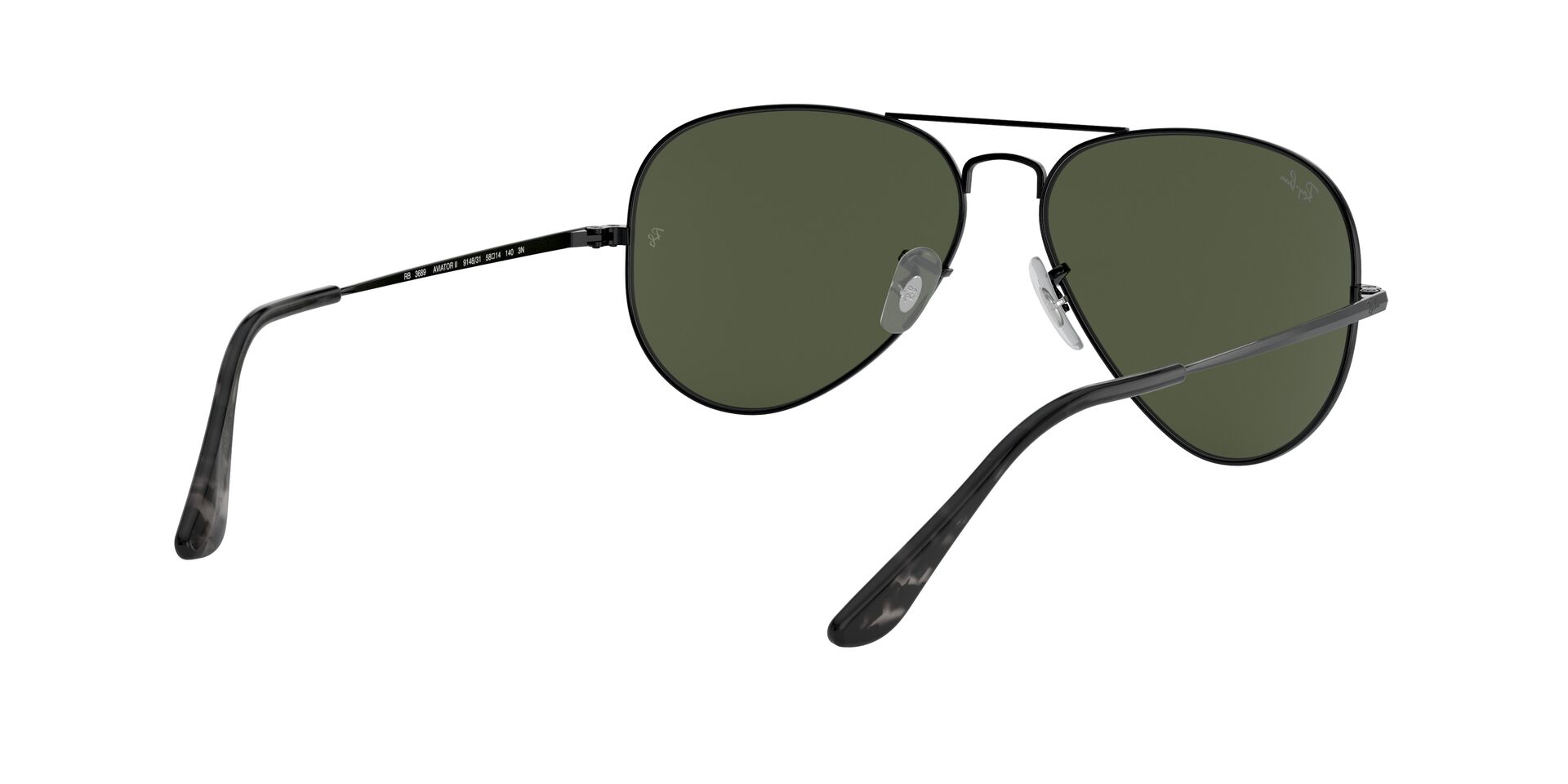 RAY-BAN RB3689 AVIATOR METAL II 914831 55