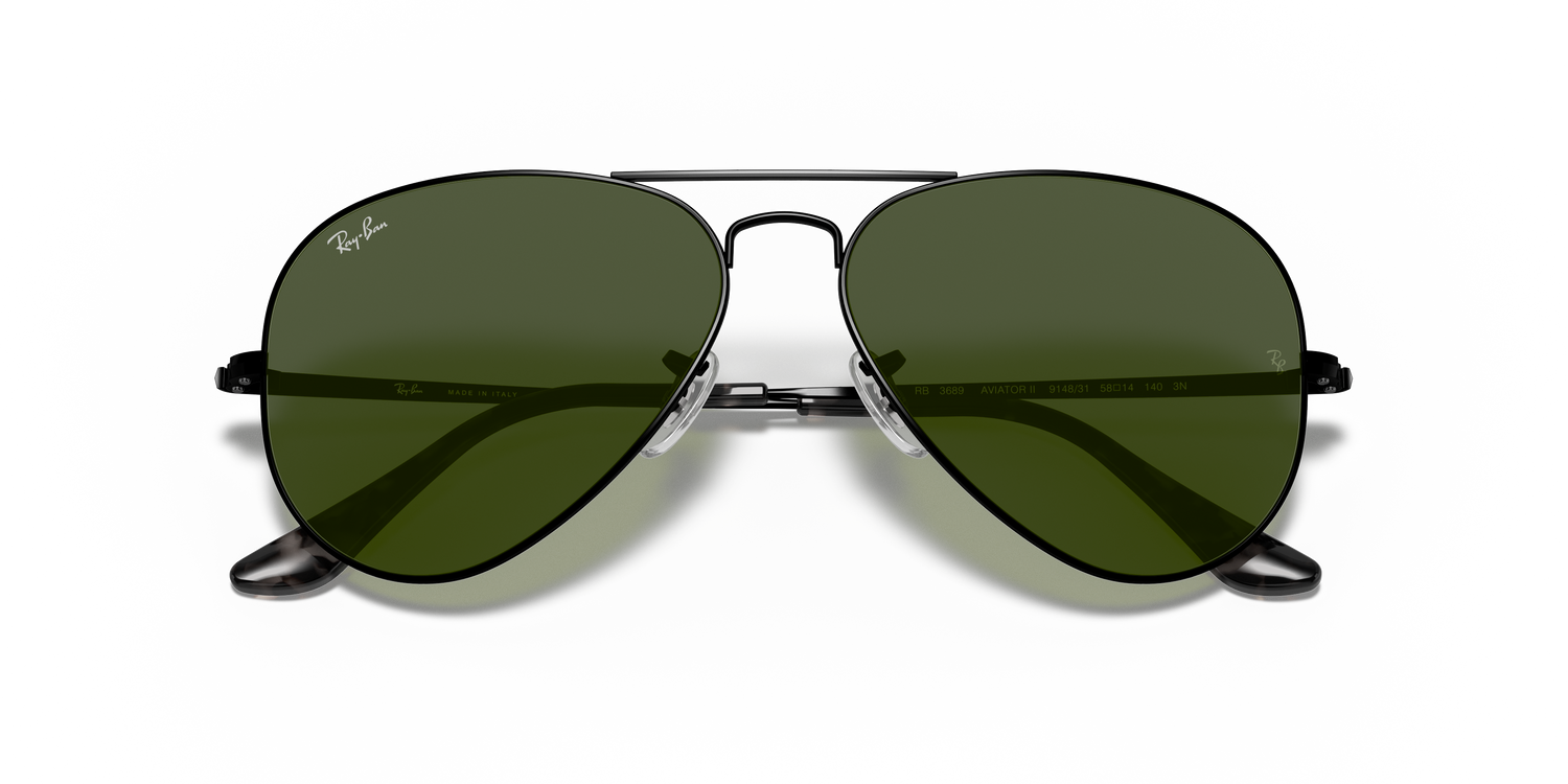 RAY-BAN RB3689 AVIATOR METAL II 914831 58