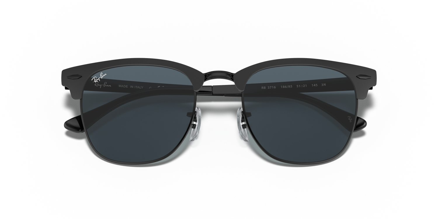 RAY-BAN RB3716 CLUBMASTER METAL 186/R5 51