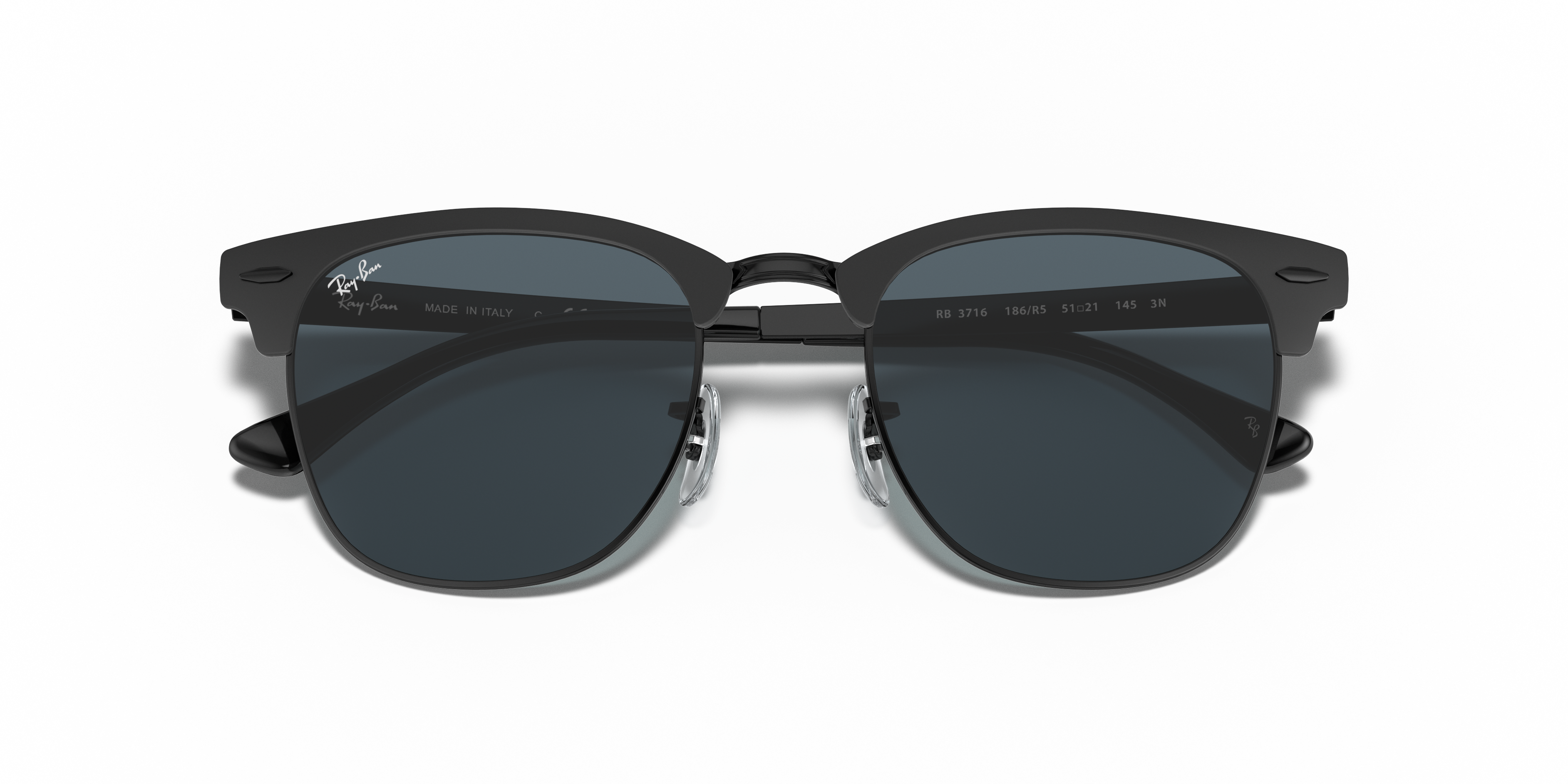 RAY-BAN RB3716 CLUBMASTER METAL 186/R5 51