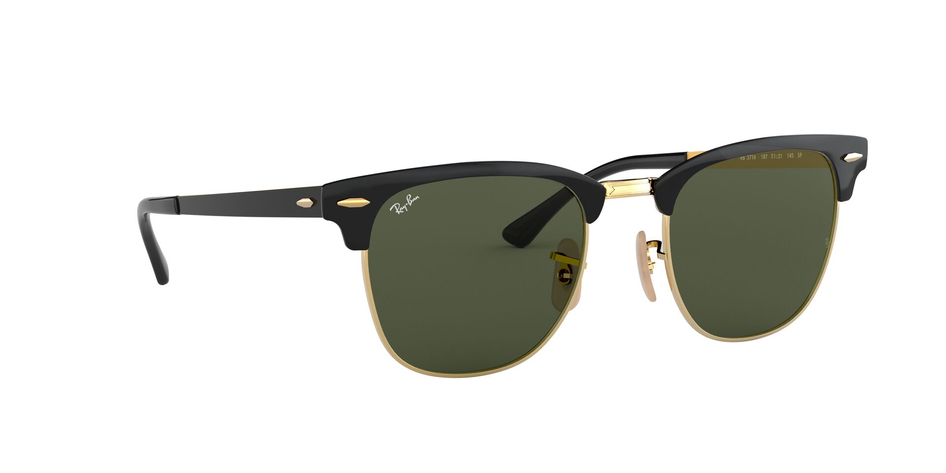 RAY-BAN RB3716 CLUBMASTER METAL 187 51