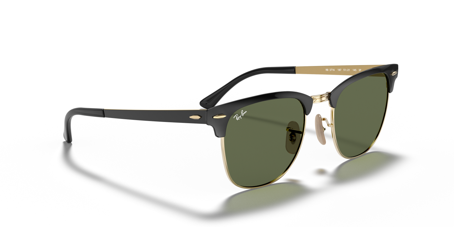 RAY-BAN RB3716 CLUBMASTER METAL 187 51