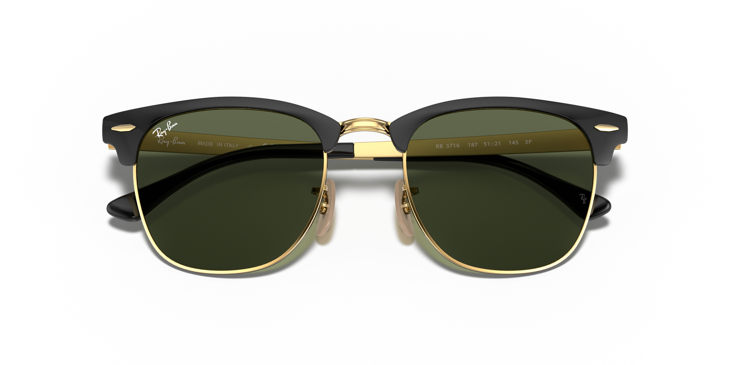RAY-BAN RB3716 CLUBMASTER METAL 187 51