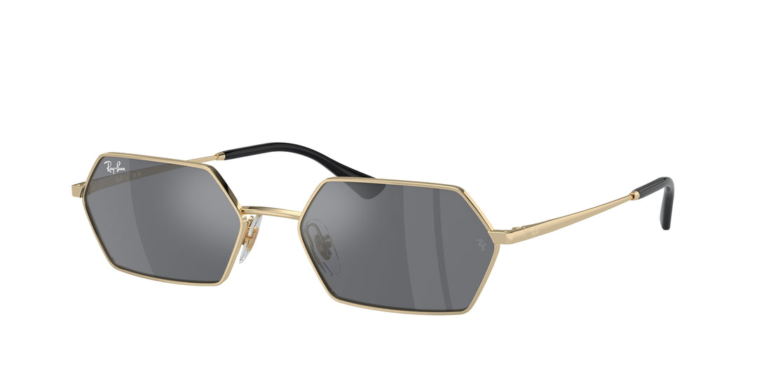 Occhiali da sole ray-ban rb3728 yevi 92136v oro unisex taglia 58mm - Vista principale