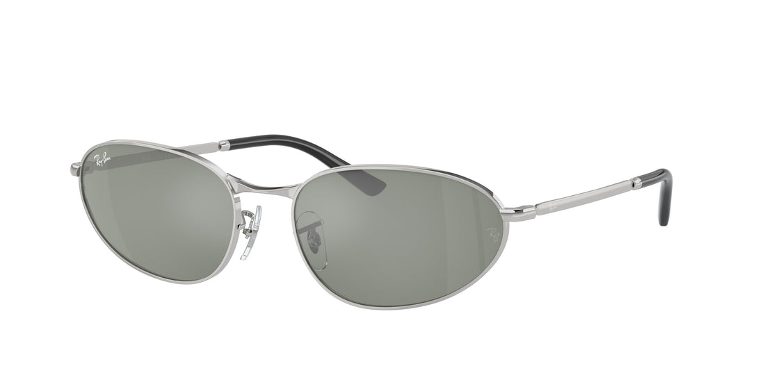 Sunglasses ray-ban rb3734 003/40 plateado irregular unisex size 56mm - Main view