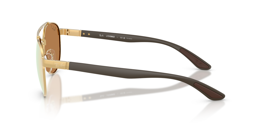 Lunettes de soleil ray-ban rb3736ch 001/i0 dorado irregular unisex taille 56mm - Vue détaillée