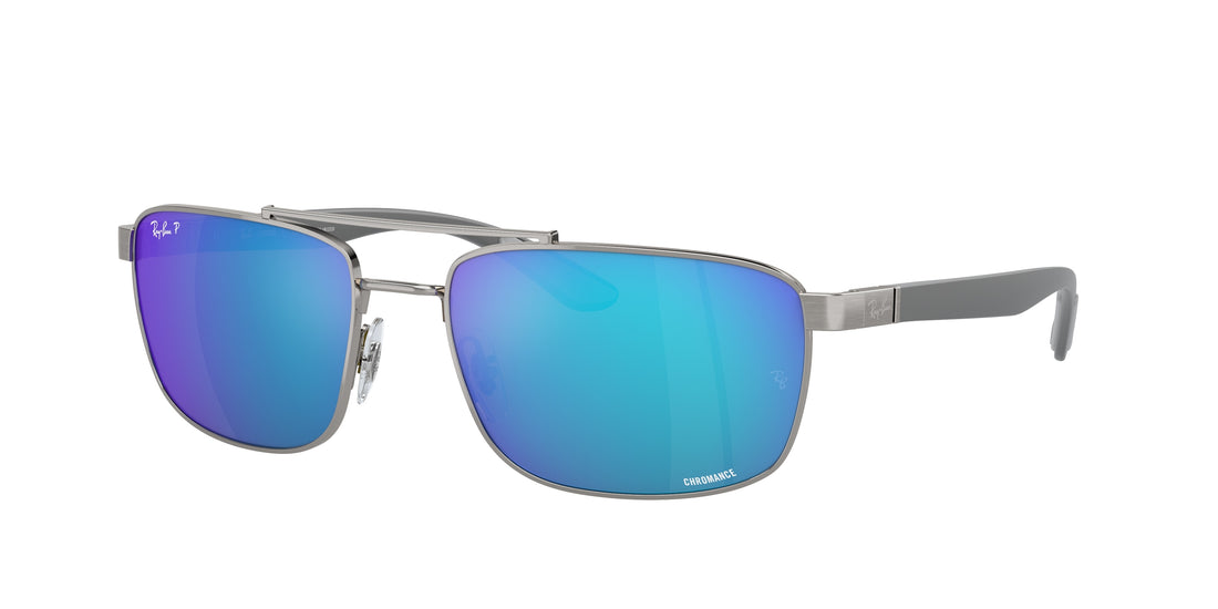 Occhiali da sole ray-ban rb3737ch 004/a1 gris rectangular unisex taglia 60mm - Vista principale