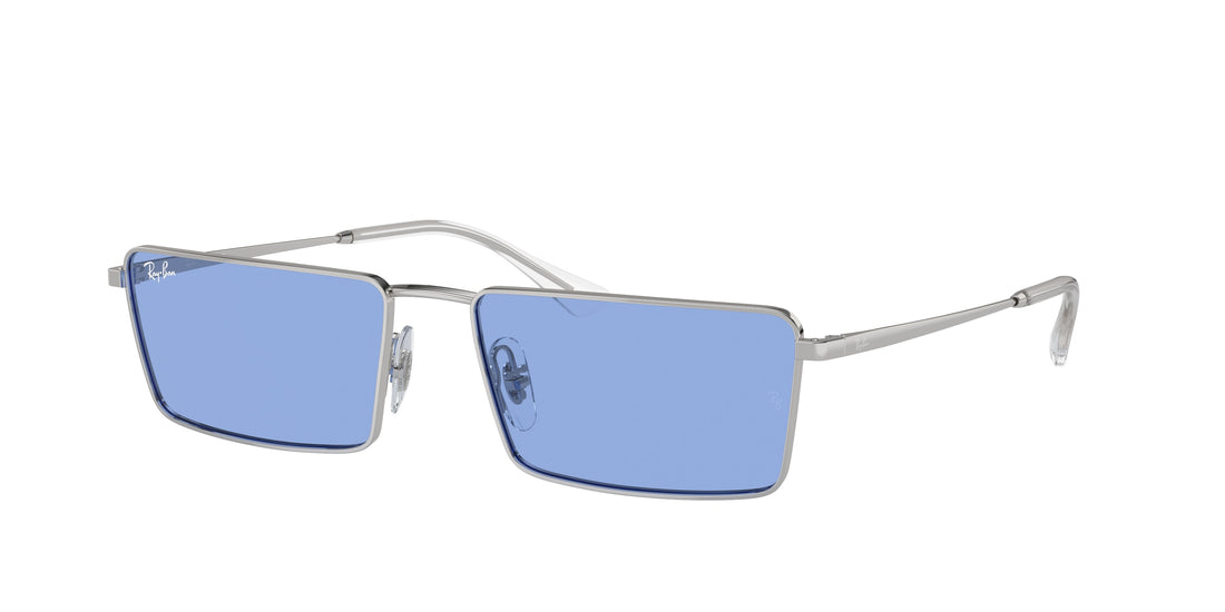 Occhiali da sole ray-ban rb3741 emy 003/80 plateado rectangular unisex taglia 59mm - Vista principale
