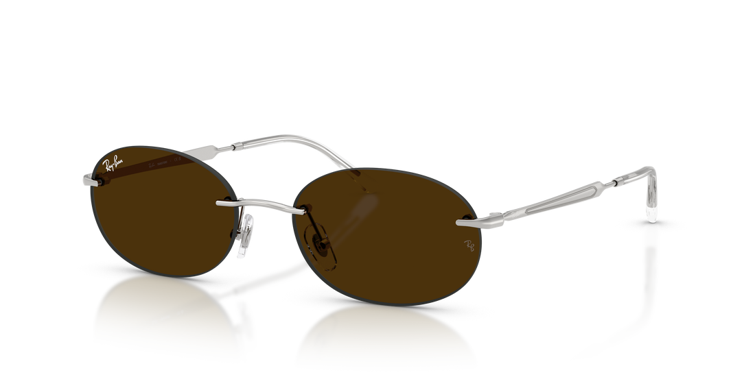 Occhiali da sole ray-ban rb3767 003/mg plateado oval unisex taglia 54mm - Vista dettagliata