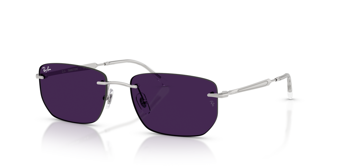 Occhiali da sole ray-ban rb3768 003/mh plateado irregular unisex taglia 56mm - Vista dettagliata