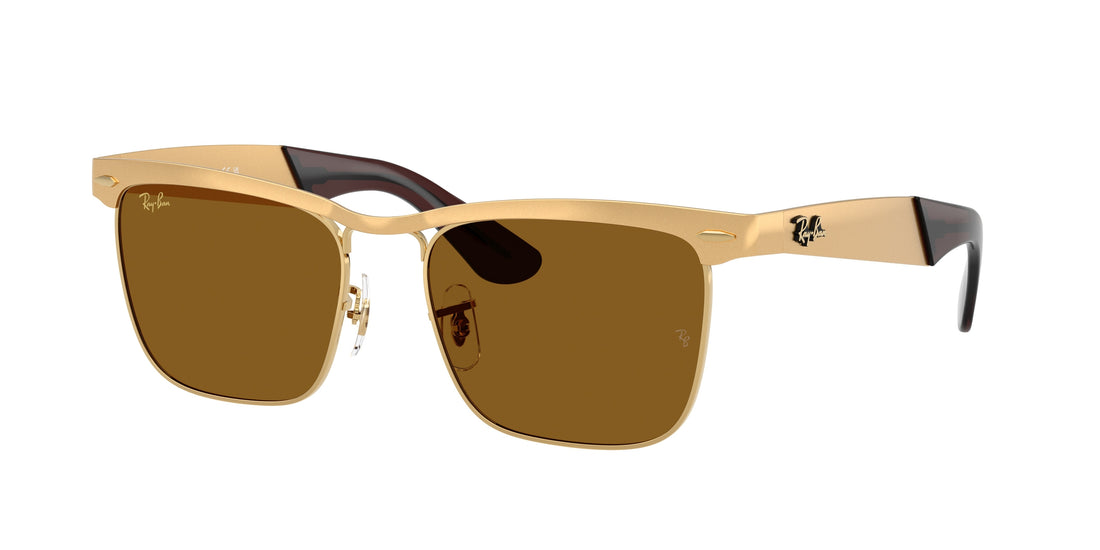 Occhiali da sole ray-ban rb3875 wayfarer deluxe 927631 oro square unisex taglia 53mm - Vista principale