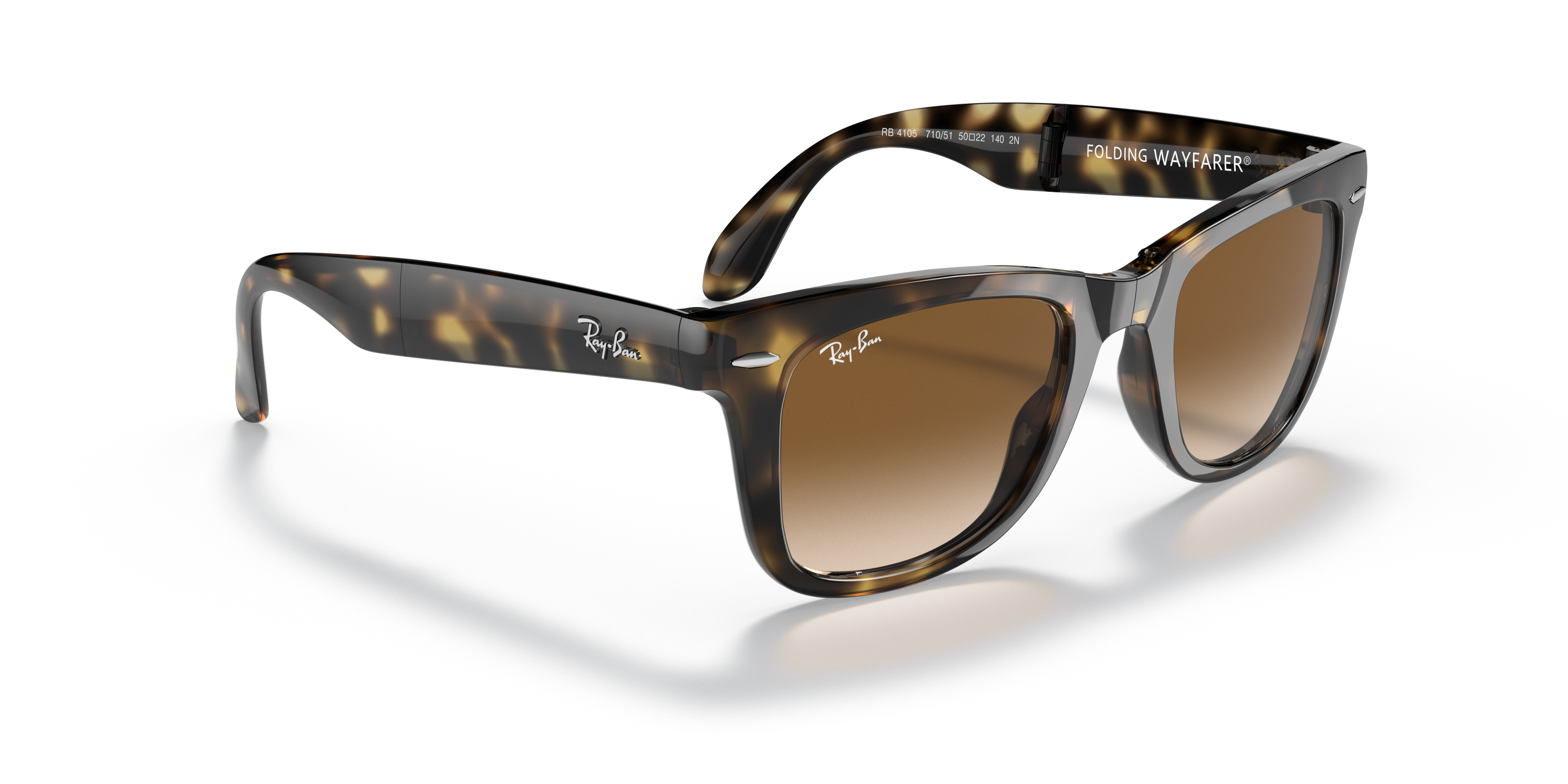 RAY-BAN RB4105 FOLDING WAYFARER 710/51 54