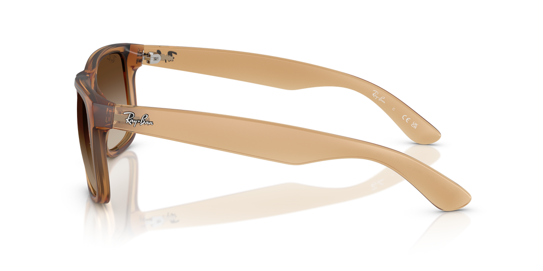 Sunglasses ray-ban rb4165 justin 681413 beige square masculina size 55mm - Detailed view