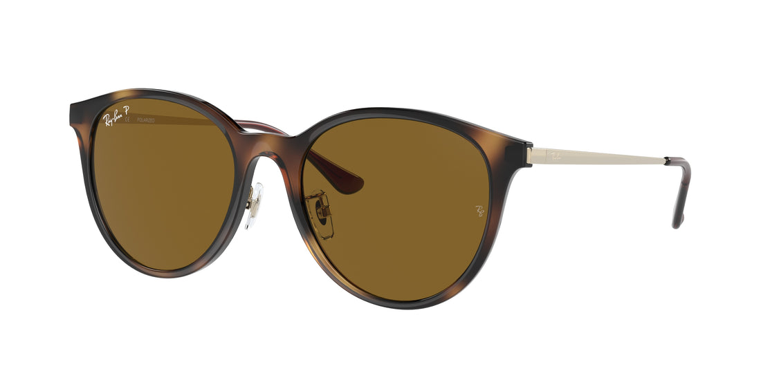 Sunglasses ray-ban rb4334d 710/83 havana square unisex size 55mm - Main view
