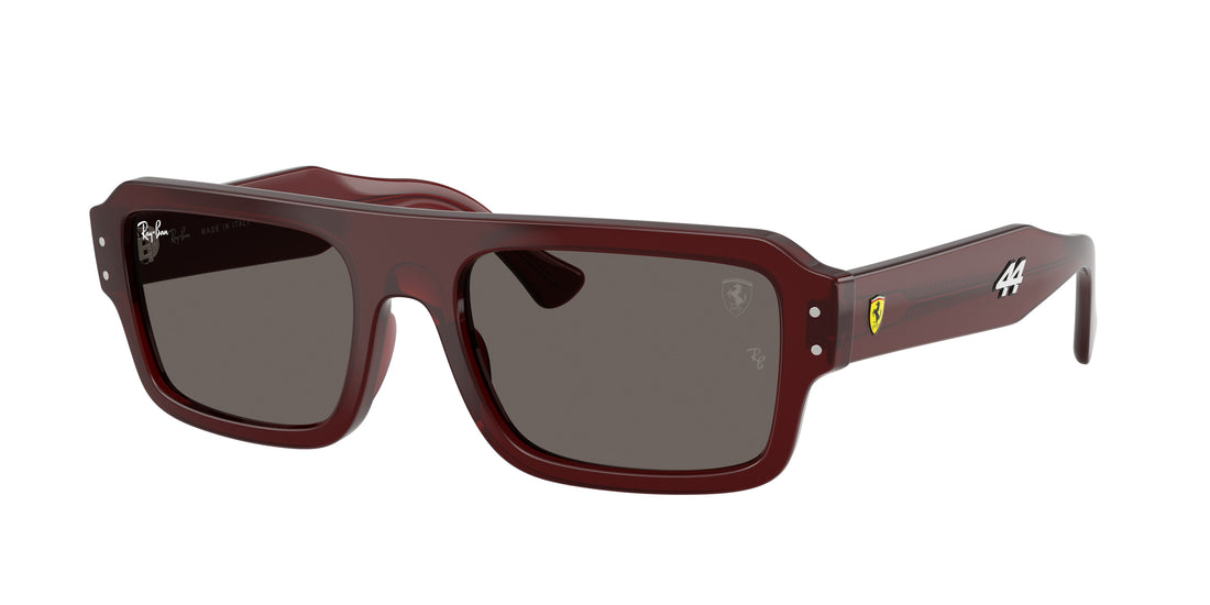 Occhiali da sole ray-ban rb4454m f710b1 rojo rectangular unisex taglia 56mm - Vista principale