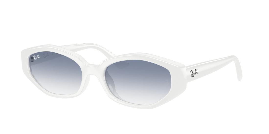 Sonnenbrillen ray-ban rb4473d 677219 blanco irregular unisex größe 56mm - Hauptansicht
